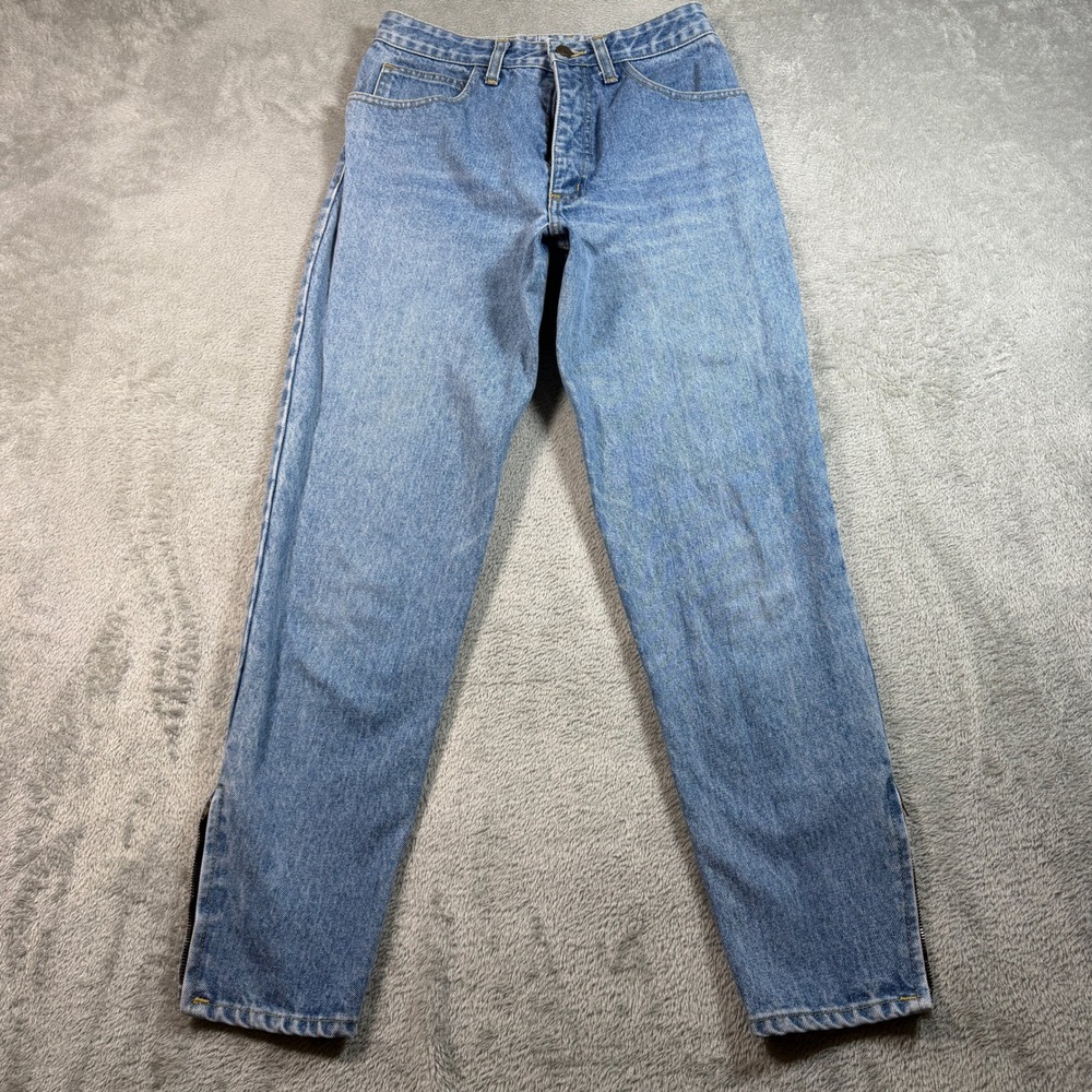 Georges Marciano for Guess Jeans Women 29 Blue Vintage Ankle Zip High Rise 1015